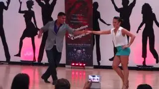 Jessica Szota (HOU) y Garry Portugal (NY) freestyle Performance @ Salsa Dura Houston 2013