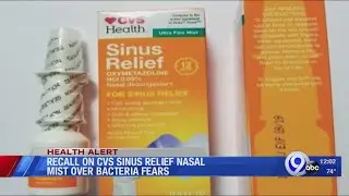 CVS sinus relief nasal mist recalled