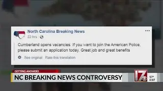 'NC Breaking News' Facebook page under fire for spreading 'fake news'