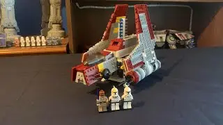Lego Star Wars Republic Attack Shuttle 8019 (2009) Review!