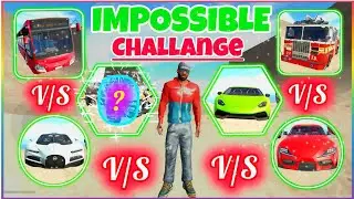 Can I Complete the MEGA VEHICLE CHALLENGE? 🚦 Indian Bike driving 3d Impossible Stunts!