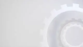 CGI White Gears [Royalty-Free / No copyright / Stock Video]