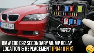 BMW E90 E92 Secondary Air Pump Relay Location & Replacement (P0410 Fix)