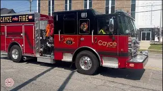 Cayce Fire Department Engine 511 responding + Lexington County EMS! 