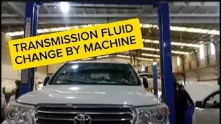 2013 MODEL , TOYOTA LAND CRUISER, CHANGE TRANSMISSION FLUID BY MACHINE / CHONG JUNREY TV