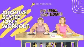 10-Min Seated Table Slider HIIT Workout | Adaptive Table  Exercises (SCI & Wheelchair-Friendly)