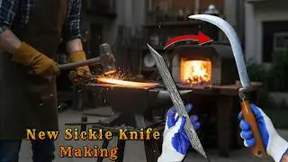 New Viral Knife Making 🔪|| Handmade Curved Agriculture Knife From Steel || Knife Forging Process