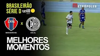 Confira os melhores momentos de MARANHÃO-MA 1 X 0 ASA-AL pelo Brasileirão Série D Will Bank