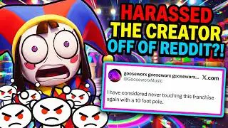 The Amazing Digital Circus Creator HARASSED Off Reddit by Animation Stans?!