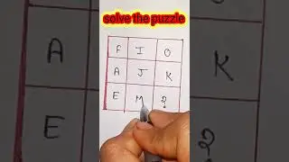 solve the puzzle 😎 #shorts #trending #puzzlequestions