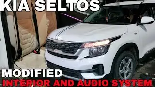 KIA SELTOS MODIFIED INTERIOR AND PREMIUM AUDIO SYSTEM GURUKRIPA MOTORS RAVI & PARESH