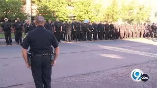Meet the sergeant whose military experience helps him coordinate police salute send-offs