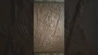 Radha krishna swing jhula wall mural #shorts #wall murals