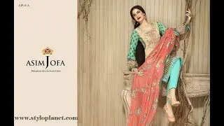 Luxury Lawn Eid collection 2017 by Asim Jofa