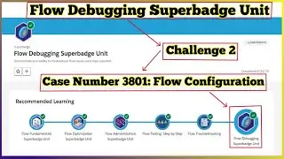 Case 3801 Flow Configuration | Flow Debugging Superbadge Unit | Challenge 2