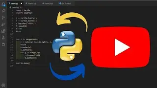Python Turtle Coding Video  #animation #youtubegrowth #animation #coding #pythontutorial