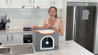 Aussie Furbaby&trade; Foldable Indoor Cat Bed & Scratching Cube &ndash; Soft Cat Cave, Scratcher & Perch in One!