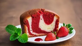 Valentine Special Red Velvet Marble Tea Eggless Cake
