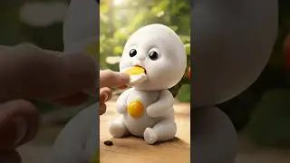 Egg baby&rsquo;s first bite = pure cuteness overload 😍Don&rsquo;t blink or you&rsquo;ll miss the magic! ✨💛 #cute