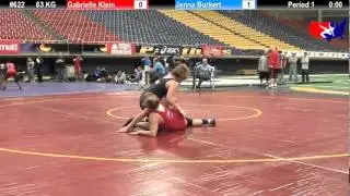 Last Chance Qual. 63 KG: Gabrielle Klein (USOEC) vs. Jenna Burkert (NYAC/USOEC)
