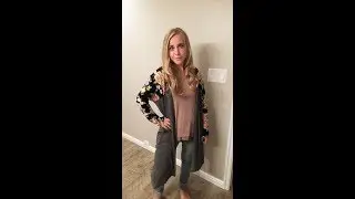 Meaneor Women's Open Front Asymmetric Hem Floral Long Sleeve Cardigan