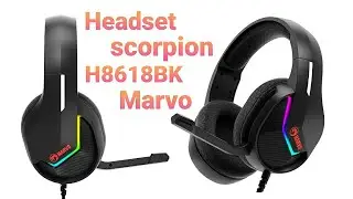 Headset scorpion H8618BK da Marvo ( &oacute;timo custo benef&iacute;cio )