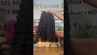 Burmese Curly Natural Color #princesshairfactory #shortvideo #reels #hairstyle #haircare #curlyhair