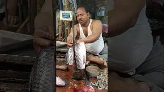 🔥😱 Special!! Beautiful Nature Village's Worth Big Rohu Fish Cutting Skills 😱 #shorts