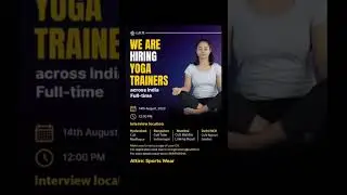 Yoga trainer jobs 2023 | Jobs for fitness trainer #swathinarbavi #shorts