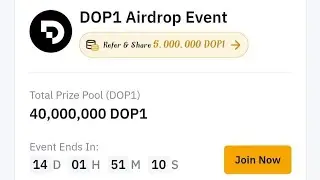🎁 Bybit x DOP AirdropHunt 🎁 Reward ~ 2000 $DOP Token👥 For Random 20,000 Winners 🔴