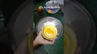 Ata besan chilla aisa banao bar bar khao 🤤 #trendingreels #ytstudioes #youtubethumbnails #recipe