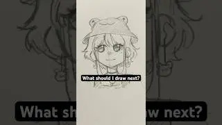 Drawing a frog girl! 🐸 #artist #art #shorts #drawing