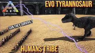 HUMANS TRIBE VS EVO TYRANNOSAUR