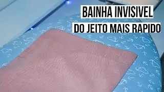 ⚠️ Bainha invisível Na Máquina de Costura - o jeito certo de fazer bainha rápido