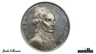 1779 Death of Captain Cook Medal. Betts-554. White metal, 38.4 mm.