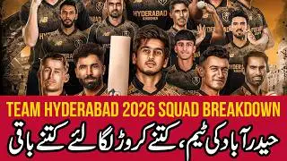Team Hyderabad 2026 Squad Breakdown | Openers, Top Batters & Bowlers Analysis