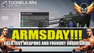 Armsday Foundry Orders and Field Test Weapons Guide July 13, 2016 - Strong Tuonela Choices