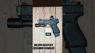 Glock 19 Gen 4 Milspin Backplate (Benjamin Franklin) #glock #edc #viral #guns #milspin #firearms