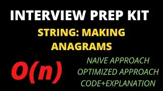 Strings making anagrams hackerrank solution