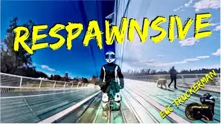 EUC POV Winter Ride ⚡ Veteran Lynx S (Respawnsive) #lynx #Inmotion #p6 