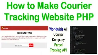 Parcel track website kaise banaye 2023 || How to make courier tracking website || courier track api