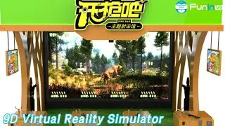 Metal 9D Virtual Reality Simulator Infrared Ray Hunting Game For 4 Players