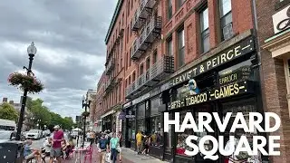 Harvard Square - 4K Walk Through the Beautiful Streets of Cambridge MA! Enjoy! #harvardsquare
