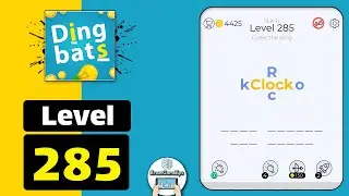 Dingbats Level 285 Rock Clock Walkthrough