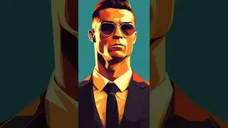 Cristiano Ronaldo poster style wallpaper