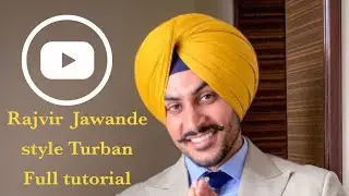 Rajvir jawanda style turban || full tutorial || by simran deep singh