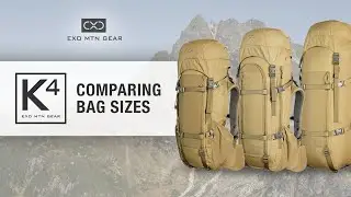 Рюкзаки K4 &mdash; Сравнение размеров сумок &mdash; Exo Mtn Gear