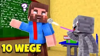 10 WEGE einen LEHRER zu &Auml;RGERN in Minecraft !