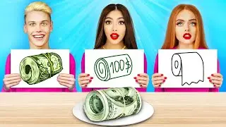 Who Draws it Better Take The Prize! | Funny Drawing Challenge with Chocolate by RATATA CHALLENGE
