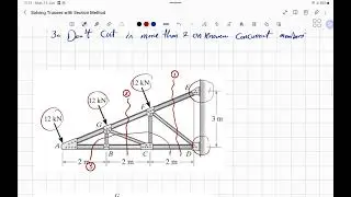 Solving Trusses with Section Method